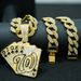 Trendy Street Personality Internet Celebrity Poker Card Pendant Men's Sweater Chain Necklace Accessories_ipsvogv.com