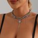 Accessories Ins Sweet Cool Babes Wind Mango Moon Fringed Pendant Collarbone Chain Trend Multi-layer Necklace_ipsvogv.com