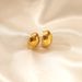 Women’s Jewelry Set Fashion Fashion Stainless Steel Gold Plated Earrings For Women Popular Simple Smooth Earrings Earrings Jewelry_ipsvogv.com