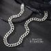 Hot Item Hip-Hop Personality Trendy Brand Dominant 15mm Alloy Rhinestone Cuban Chain Necklace_ipsvogv.com