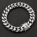 Titanium Round Polished Dragon Head Buckle Bracelet Stainless Steel Dense Chain Men's Hip-Hop High-Quality Jewelry_ipsvogv.com