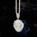 INS New Lion Head Full Zircon Hip Hop Trendy Two Color Pendant Men's Jewelry Series Necklace Accessories_ipsvogv.com