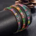 Colorful Dia CZ Zircon Elegant Charm Bracelet Jewelry For Women Girls Fashion OL Designer S Sier Link Chain_ipsvogv.com