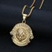 New Hip-Hop Jewelry Stainless Steel Gold-Plated Lion Head Pendant Necklace_ipsvogv.com
