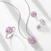 Millennium rose cut color zirconium hollow earrings S925 silver bright colored gemstone earrings light luxury all match_ipsvogv.com