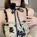 Ribbon Rose Collarbone Chain Neck Jewelry Tie Black Lace Choker Decorative Necklace For Women_ipsvogv.com