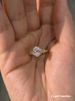 Pigeon Egg For Women, Delicate And Luxurious, With High Aesthetic Value. Gold Plated White Zircon Oval Index Finger Ring_ipsvogv.com