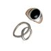 Sweet And Cool Black Zircon Female Personality, Hip-hop Fashion, Punk Niche, Light Luxury, Open Mouth Ring, Stacked_ipsvogv.com