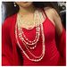 Fashionable with multi-layer pearl necklace, exaggerated temperament, long collarbone necklace 6470_ipsvogv.com