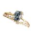 Sanjieins New Internet Celebrity Fashion Gold Plated Jewelry Couple's Set With Green Zircon Ring_ipsvogv.com