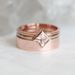 Rose Gold Set Ring Instagram Internet Celebrity Fashion Jewelry Square Diamond Women's Handmade_ipsvogv.com