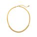 Fashionable INS Fashion Light Luxury Stainless Steel Gold Plated A-level Zircon Claw Flat Snake Chain Splicing Necklace_ipsvogv.com