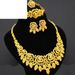 European and American jewelry popular alloy bridal wedding jewelry set necklace earrings four-piece jewelry manufacturer supply_ipsvogv.com