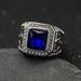 New Style Titanium Steel/316 Stainless Steel Inlaid Colorful Masonic AG Ring_ipsvogv.com