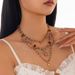 Minimalist INS Style Crystal Moon Necklace, Light Luxury, Niche, Irregular Tassel Necklace For Women_ipsvogv.com