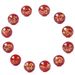 Natural red agate loose beads birth year bracelet with beads twelve Zodiac lettering gilding accessories diy bracelet_ipsvogv.com