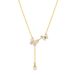 Women's Jewelry Necklace Female Stainless Steel Fashion Versatile Commuter Style Butterfly Tassel Pearl Titanium Steel Clavicle Chain_ipsvogv.com