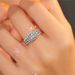 S Pure Silver Mosang Stone Lace Princess Square Classic Fashion High Grade Wedding Ring_ipsvogv.com