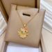 Flower 【 】 Cat Light Luxury Charm Gorgeous Full Diamond Necklace Women's Versatile Clavicle Titanium Steel Chain 【 】_ipsvogv.com