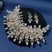 Original New Bridal Headdress Heavy Handmade Crystal Rhinestone Wedding Hair Band Headband Set_ipsvogv.com