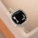 Sanjie Fashion Classic Ring Inlaid With Black Square Diamond Women's Jewelry Ins Handmade_ipsvogv.com