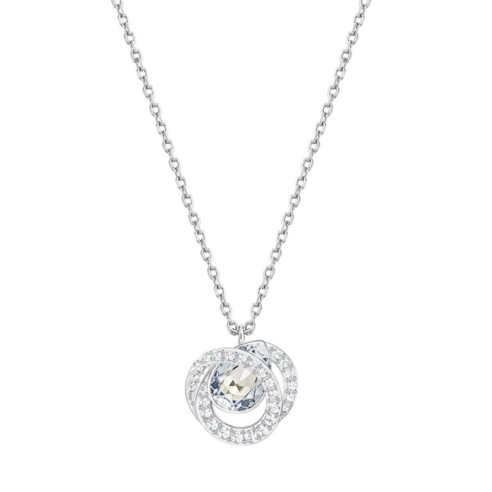 Conch Heart Necklace Female Element Crystal Spiral Water Drop Clavicle Necklace Female_ipsvogv.com
