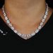 New 10X8mm Rectangular Zircon Trend Men And Women Hip Hop Necklace_ipsvogv.com