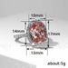 Cao Shi's 2023 Hot Selling Oval Jewelry Pink Zircon Fashion Exquisite Temperament Mosang Stone Women's Ring_ipsvogv.com