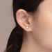Cat's Eye Four Claw Earrings For Women Elements Round Single Diamond Earrings For Women_ipsvogv.com