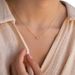 Sterling Silver Twelve Birthstone Cube Clavicle Necklace Female Simple Fashion Lucky Stone Necklace_ipsvogv.com