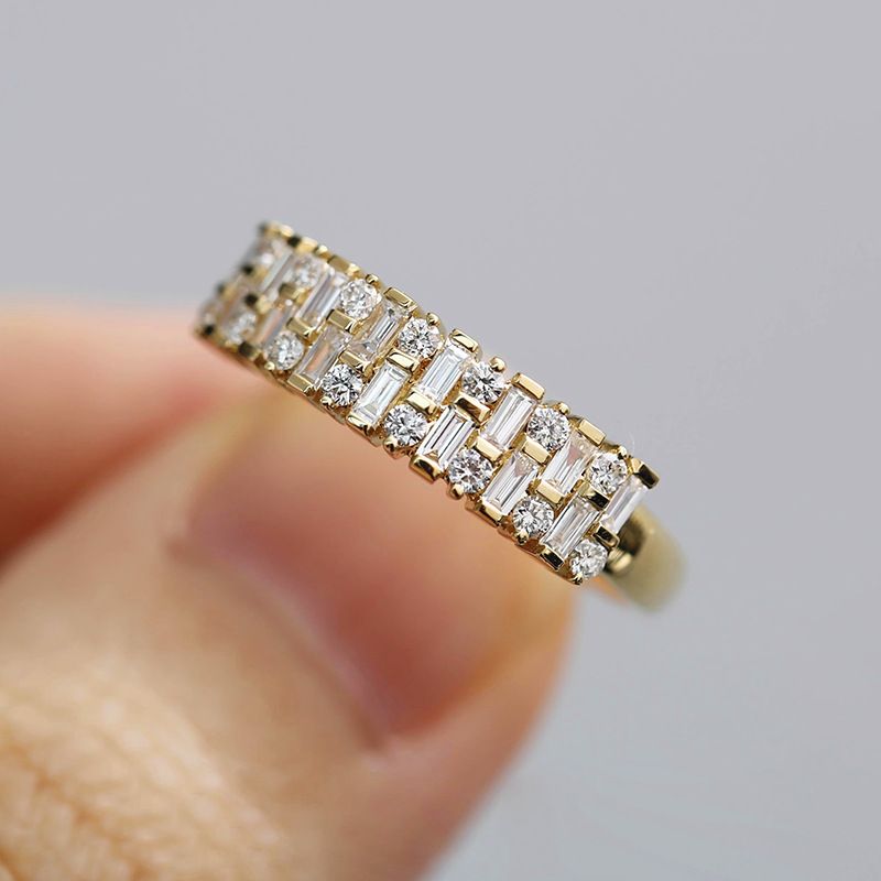 Cao Shi's Exquisite Zircon Women's Fashionable And Elegant Temperament Ring, French Popular Jewelry_ipsvogv.com
