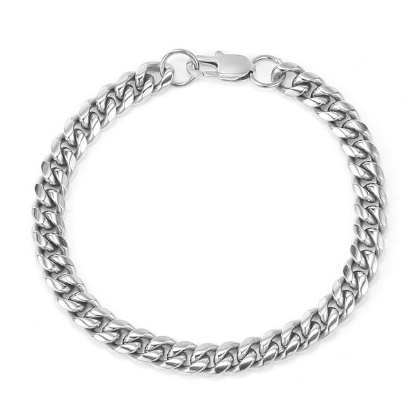 Hip Hop Encrypted Cuban Chain Gold Men's Bracelet Stainless Necklace Titanium Steel Jewelry_ipsvogv.com