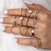 Hot Selling Fried Dough Twists With Diamond Personality Rose Cross 14 Piece Set Joint Ring_ipsvogv.com