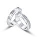 Lovers Couple Ring S925 Sterling Silver Inlaid With Moissanite Simple Ring Light Luxury Fashion All Match_ipsvogv.com