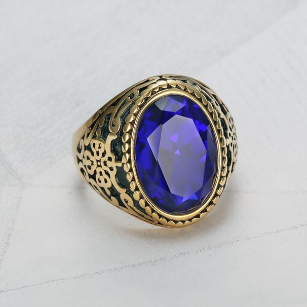Creative Quality Ins Style Fashion Real Gold Men's Ring Stainless Steel Jewelry_ipsvogv.com