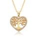 Popular Round Hollow Tree Of Life Pendant Necklace Women's Zircon Necklace Geometric Clavicle Chain_ipsvogv.com