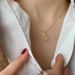 Fan Zhiqiao Korean Edition Nordic English Letter Pure Silver Necklace Pendant Xiang Jewelry_ipsvogv.com