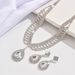 Women’s Jewelry Set Fashion Light Luxury Water Drop Necklace Earrings Set Wedding Accessories Fashion Bridal Jewelry Set Christmas Wedding_ipsvogv.com