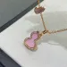 classic gourd designer necklace women rose gold white mother of pearl shining crystal diamond pendant nature sailormoon_ipsvogv.com