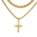 Men's Jewelry Hip Hop Stacking Cross Pendant Versatile Niche Cuban Chain Titanium Steel Necklace Accessories_ipsvogv.com