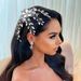 Bride Handmade Elegant Bridal Hair Comb With Crystal Leaves And Flowers - Handcrafted Wedding Hair Accessory For Women, Silver And Gold_ipsvogv.com