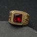 New Style Titanium Steel/316 Stainless Steel Inlaid Colorful Masonic AG Ring_ipsvogv.com