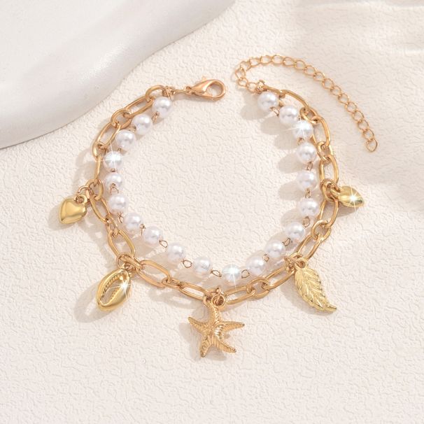 Women’s Jewelry Set Fashion Jewelry Bracelet Starfish Shell Conch Rice Beads Beaded Summer Beach Vacation Bracelet_ipsvogv.com