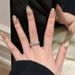 Women's Jewelry Light Luxury And Elegant Three Circle Cross Inlaid Diamond Ring Two Color Niche Design Fashionable Personality Open Index Finger Ring_ipsvogv.com