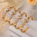 New Titanium Steel For Women, High Grade, Non Fading, Light Luxury Bracelet With Diamond Inlaid, White Beimu, Unique_ipsvogv.com