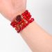 Gravel Round Bead Bracelet Hand String Female Red Set Elastic Bead Adjustable_ipsvogv.com