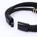 hot selling ethnic style braided bracelet stainless steel bracelet men's multi layer braided leather rope magnetic buckle bracelet batch_ipsvogv.com