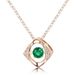 smart Devil Eye Personality Necklace S925 Silver Cultivated Emerald Retro Noble Clavicle Chain_ipsvogv.com