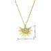 Devil's Eye Necklace Pendant Female Sun Totem Clavicle Chain Does Not Fade Personality Versatile Female_ipsvogv.com