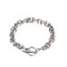 Korean Style Fashion O-Shaped Chain Men's Personality Simple Thick Bracelet Hip-Hop Internet Celebrity Student Titanium_ipsvogv.com